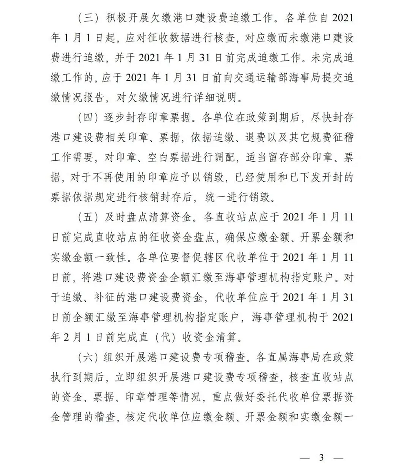 停征港建費
