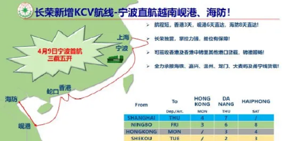 EMC 越南新航線